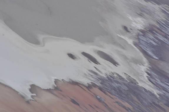 Mosaico de cores no fundo do Death Valley, visto da Dante´s View, no Death Valley National Park, na Califórnia - EUA